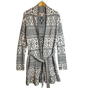 William Rast Duster Cardigan Womens Medium Southwest Boho Cozy Stretch Comfy